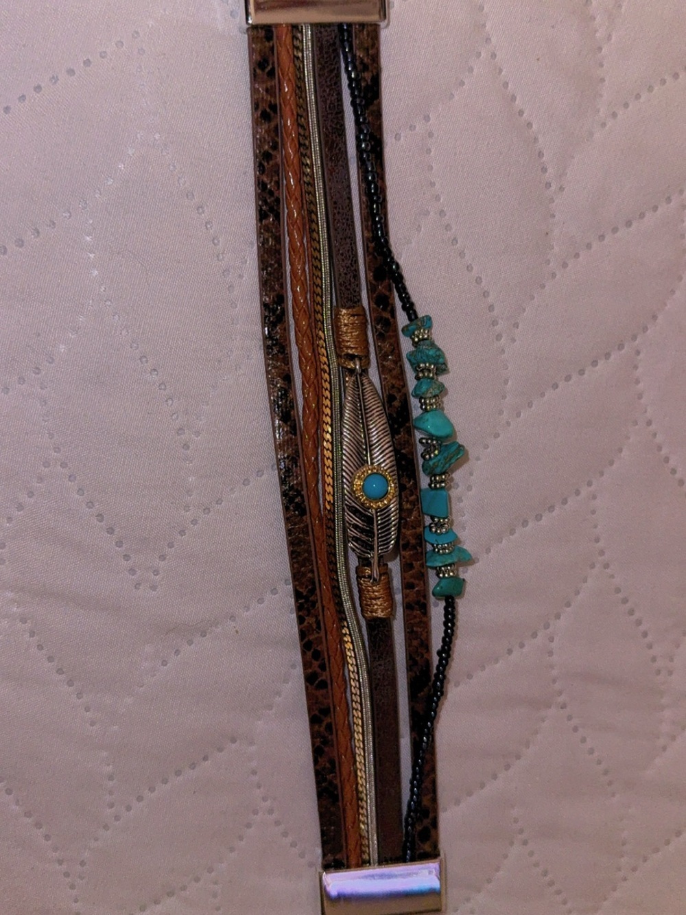 Turquoise Multi-Stack Women's Bracelet - Picture 6 of 8
